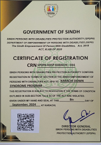 Registration Certificate- Sindh Persons with Disability Proctection Authority